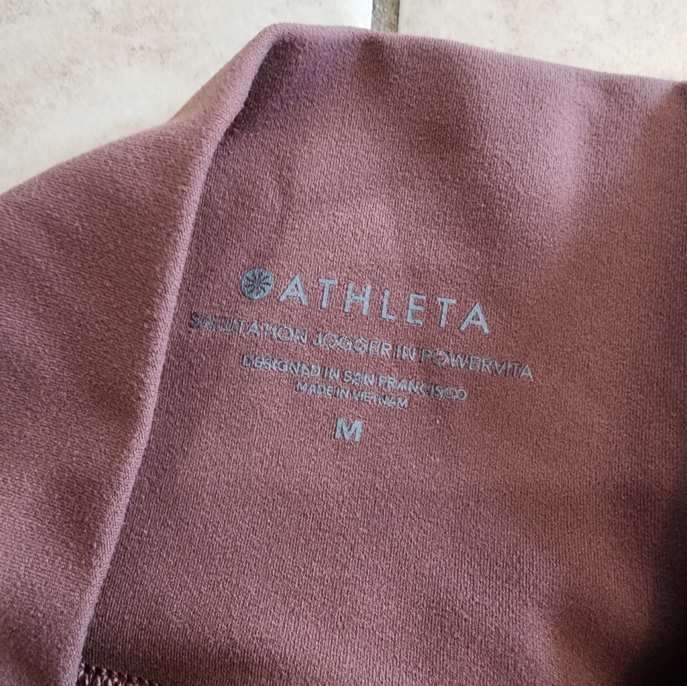 Athleta Mauve Brown High-Waist Jogger Leggings - Picture 8 of 8